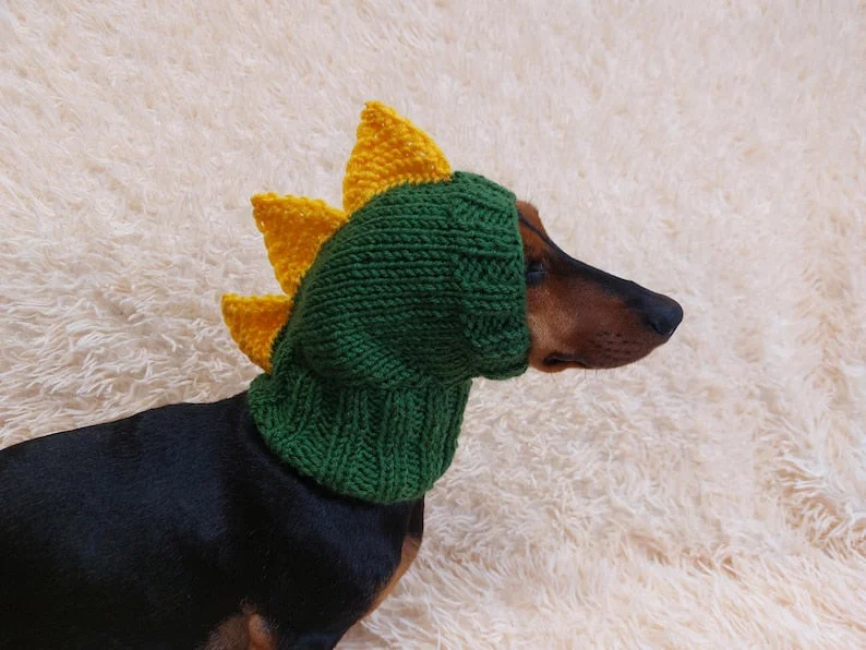 - Postoperative pet anti-licking Elizabethan collarDino dog hat,dino dog cloches hat snood