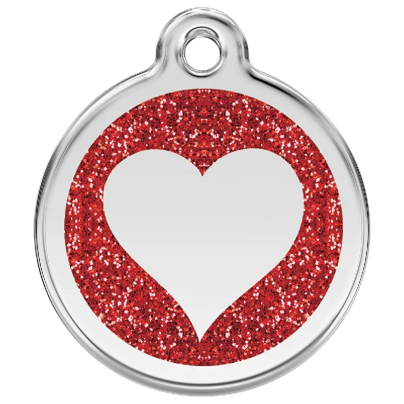 - Automatic temperature adjustment cat bedStainless Steel And Glitter Enamel Heart Red Dog ID Tag - Automatic temperature adjustment cat bedStainless Steel And Glitter Enamel Heart Red Dog ID Tag