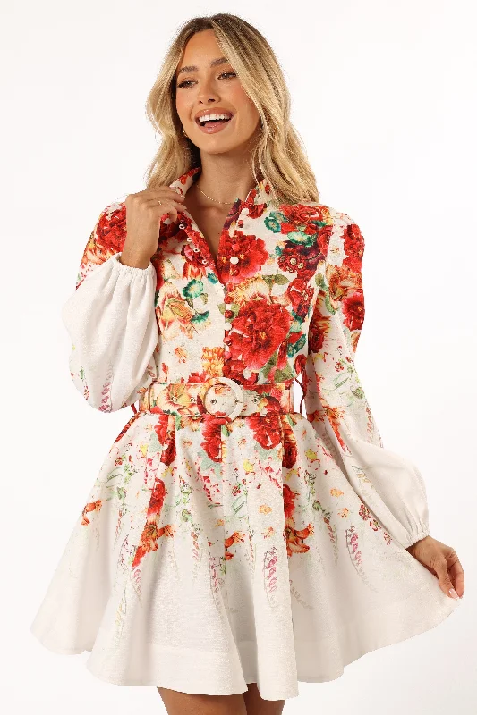  -Non-contact cat thermometerPipps Long Sleeve Mini Dress - Multi