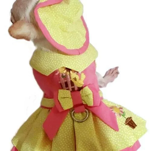 - Pet stroller can be taken on the planeLittle Chick Dog Harness Dress Set