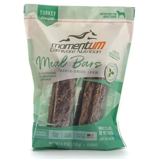 - Pet vitamin complex nutrition tabletsMomentum Carnivore Nutrition Freeze-Dried Turkey Meal Bar 8.8oz