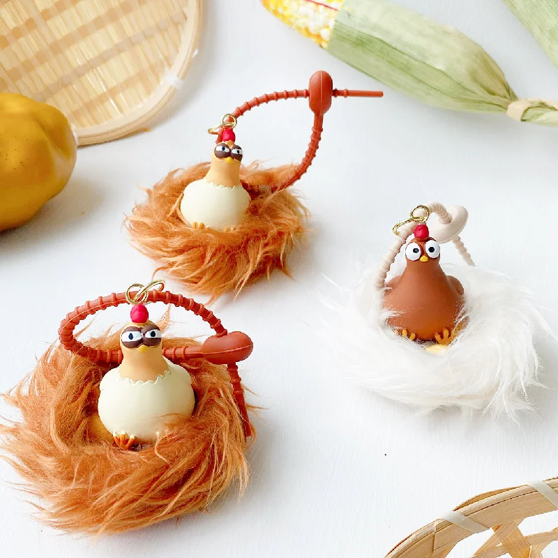  . **Pet backpack is breathable**Mima Duo Chicken Nest Keyring