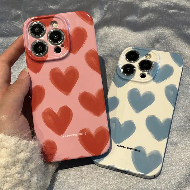 - Climbing pet constant temperature heating padHeart Painting Phone Case