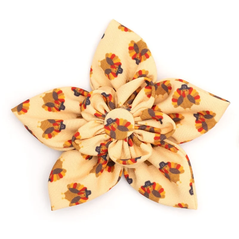 Pet custom clothesGobble Gobble Dog Collar Flower