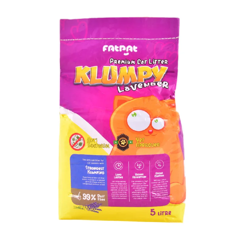 - Degradable pet feces bagKLUMPY CAT LITTER SUPER LAVENDER 5 LTR