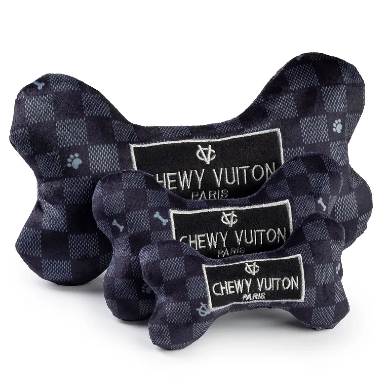 - Rabbit toy selectionBlack Checker Chewy Vuiton Bone Dog Toy