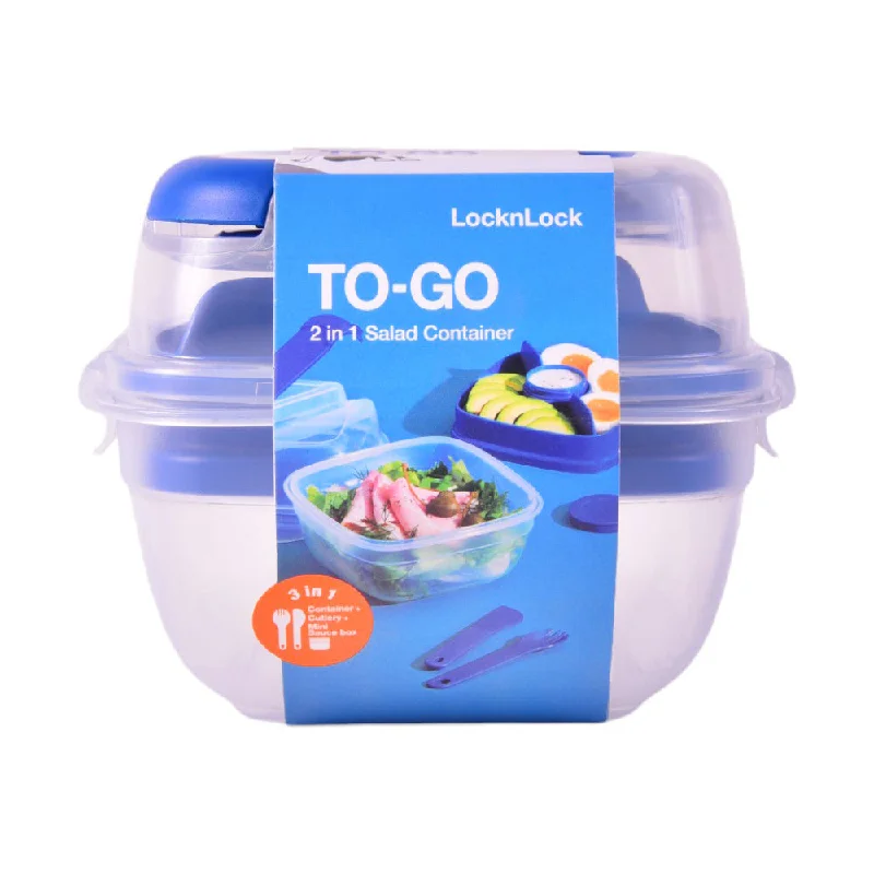 ---LOCK & LOCK TO GO SALADBOX 3 IN 1 POKE AND KNIFE LLHSM8440TL