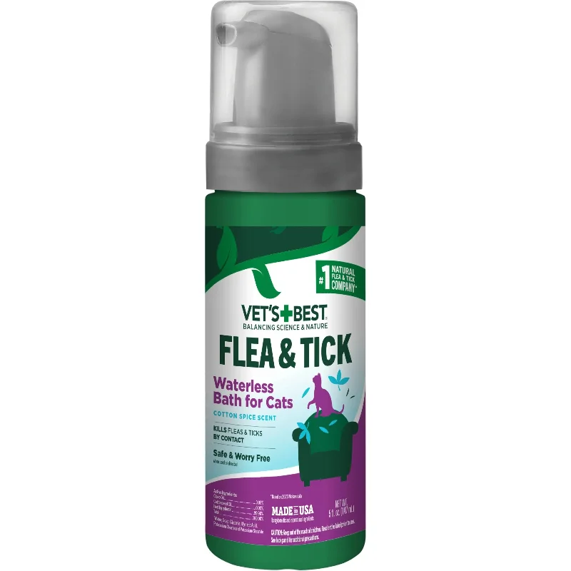  -Non-contact cat thermometerVet's Best Flea & Tick Cotton Spice Scent Waterless Bath for Cats