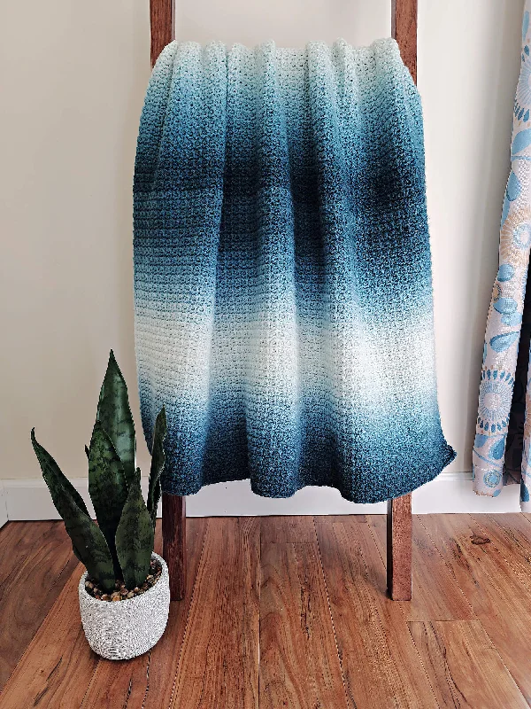 - Rabbit grass rack to prevent waste food boxCrochet Kit - Ocean Hues Gradient Blanket