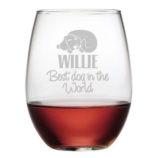 - Cat hair ball removal and hair removal creamPersonalized Best Dog Stemless Wine Glasses, Set Of 4