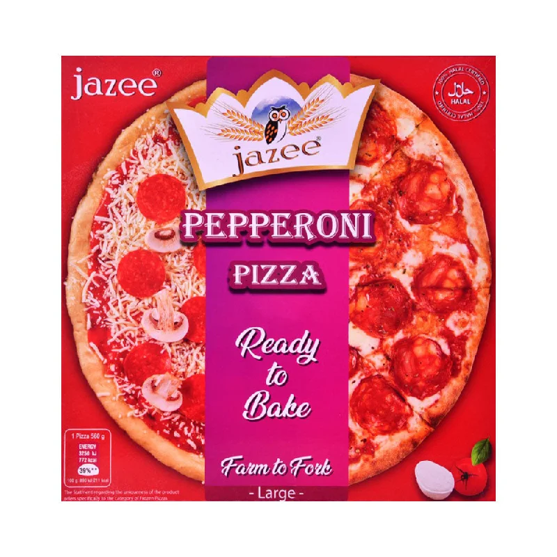 - Air box TSA certified check-inJAZEE PEPPERONI L PIZZA 560 GM