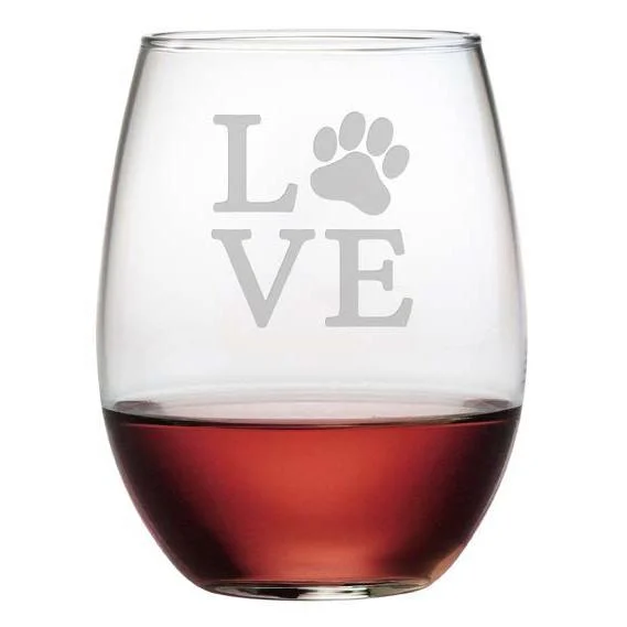 - Smart cat litter box with automatic cleaningLove Paw Stemless Wine Glasses, Set Of 4