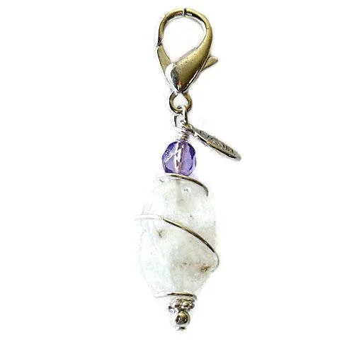 - Automatic induction pet water dispenserMoonstone Healing Dog Collar Charm Purple Pawmulet