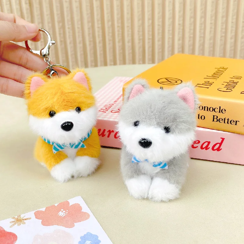  . **Pet clothes are thickened in winter**Mima Fluffy Dog Scarf Days Keyring
