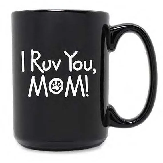 - Pet fence foldable indoorI Ruv You Mom Mug Black, Set Of 2