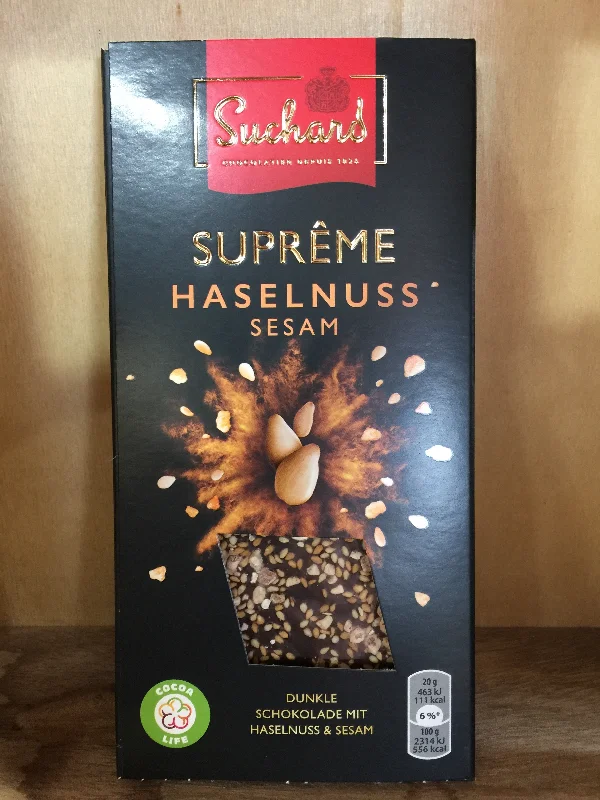 - Smart cat litter box with automatic cleaningSuchard Suprême Hazelnut & Sesame Fine Dark Chocolate 101.5g
