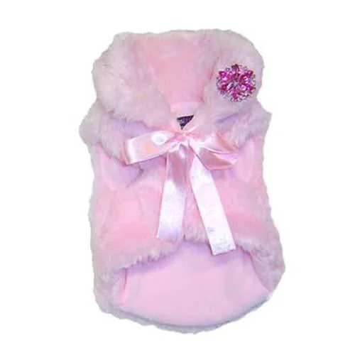- Elderly dog ​​joint care mattressSleeveless Glamour Dog Coat Pink