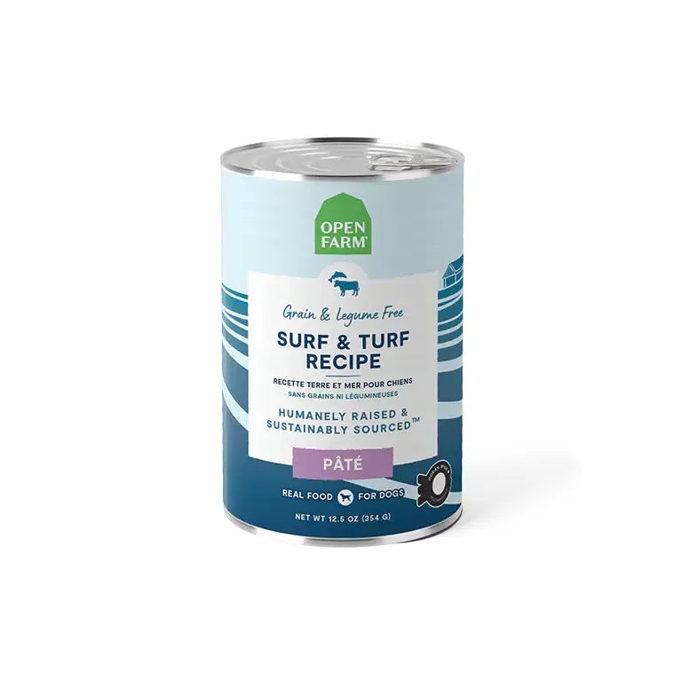 - ​​Christmas pet Christmas clothingOpen Farm Grain Free Surf & Turf  Wet Dog Food 12 / 12.5 oz