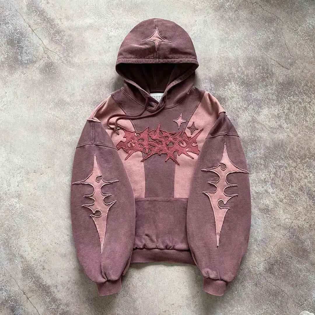 - ​​Pet toys under    yuanCyberpunk Futuristic Patch Hoodie