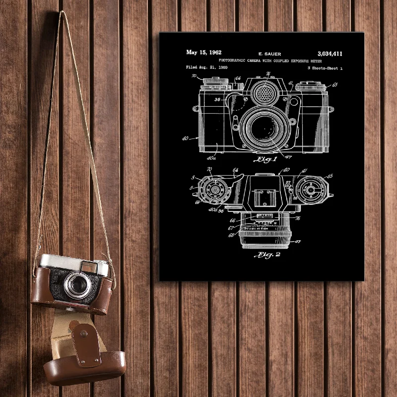 - Chinchilla cooling ice nest ceramic plateCamera Canvas Patent Print