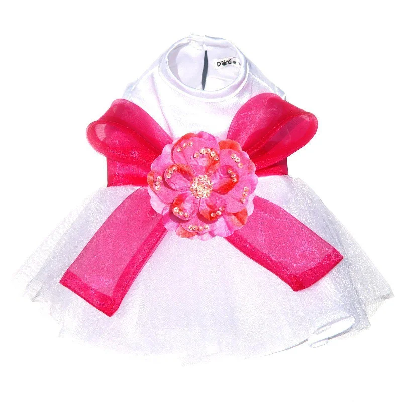 - Winter dog thick down jacketThe Madeleine Dog Dress With Hot Pink Sash