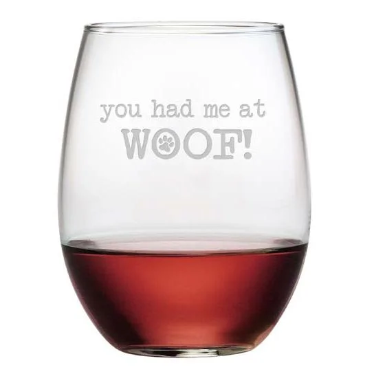 - Pet tear stain cleaning wipesYou Had Me At Woof Stemless Wine Glasses, Set Of 4