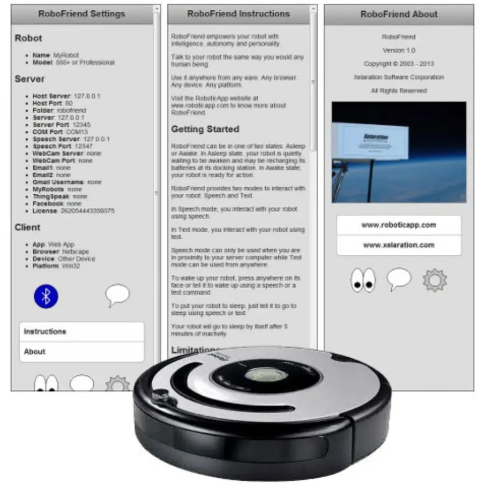 - Pet diabetes prescription foodRoboFriend 1.0 Robot App (compatible with Lego Mindstorms NXT and Roomba)