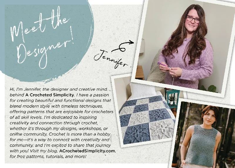 - Summer pet ice matBlogger Postcard: A Crocheted Simplicity