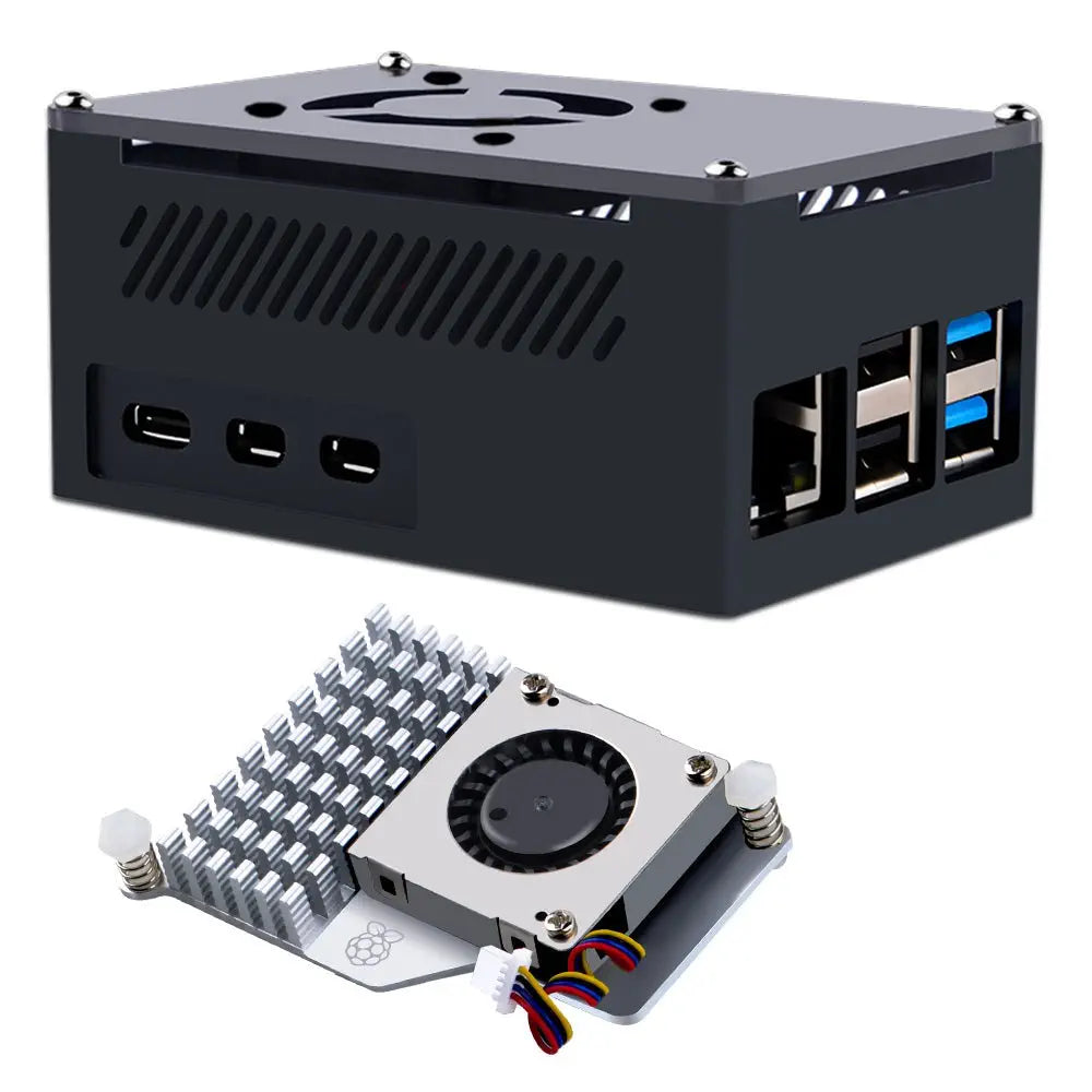 - Teething and chewing toys for puppies52Pi Aluminum Case Black Brick Enlosure w/ Official Fan Heatsink for Raspberry Pi 5
