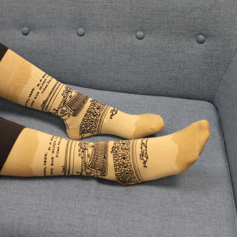 - Winter warm clothes for short-haired dogsTypewriter Patent Socks