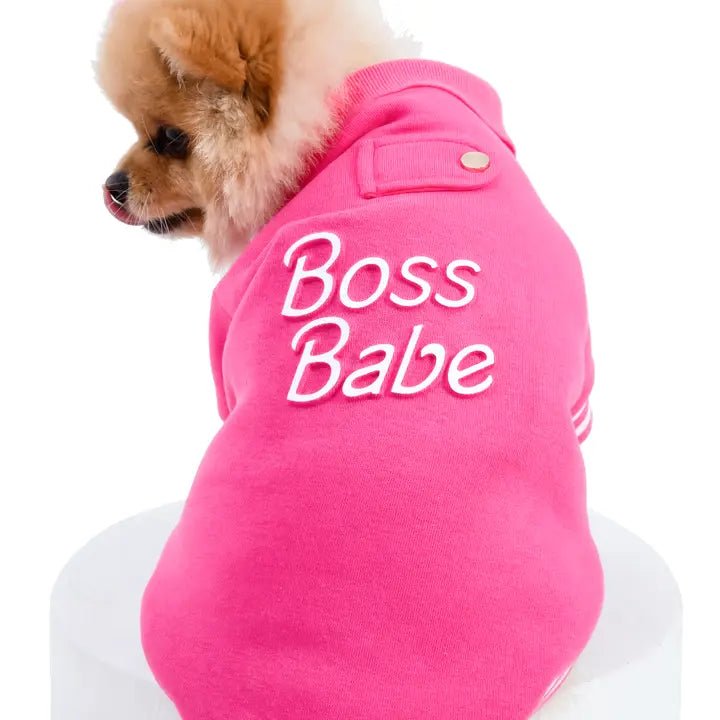 Classification by material or design:Boss Babe Dog Sweatshirt