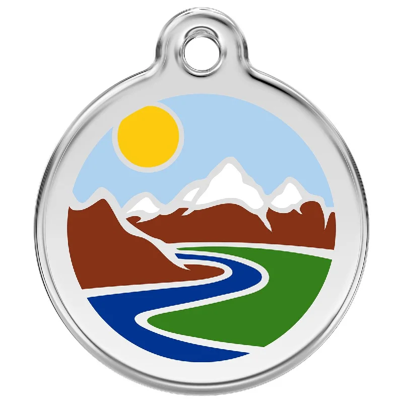 - Climbing pet constant temperature heating padStainless Steel And Enamel Mountains Dog ID Tag - Climbing pet constant temperature heating padStainless Steel And Enamel Mountains Dog ID Tag