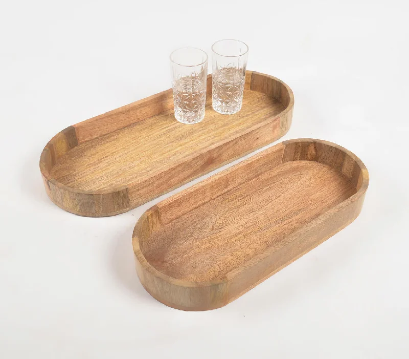 - Pet vitamin complex nutrition tabletsClassic Mango Wood Oblong Trays (set of 2)