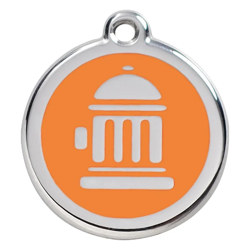 - Rabbit grass rack to prevent waste food boxStainless Steel And Enamel Fire Hydrant Orange Dog ID Tag - Rabbit grass rack to prevent waste food boxStainless Steel And Enamel Fire Hydrant Orange Dog ID Tag