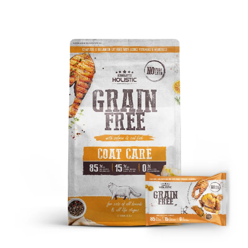  . **Functional Cat Food**  Absolute Holistic Grain Free Dry Cat Food -  Coat Care Dry Cat Food (Sample)