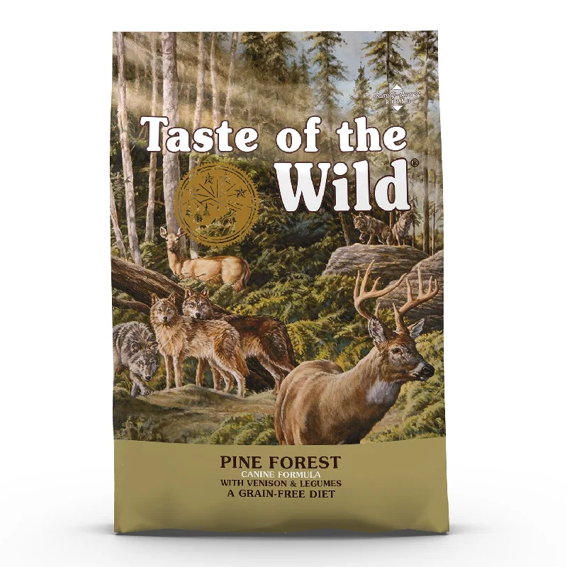 - High protein dog foodTaste of the Wild Grain Free Pine Forest Adult Dry Dog Food