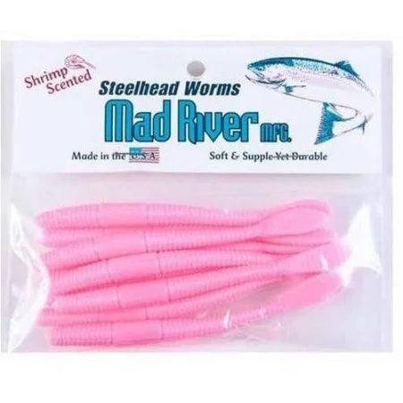 - Pet water dispenser UV sterilization versionMad River Steelhead Worms - 3" - Shrimp Pink