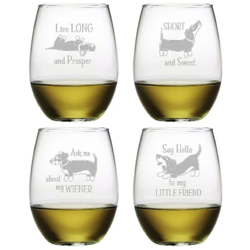 - Pregnant cat delivery room warming boxDachshund Stemless Wine Glasses, Set Of 4
