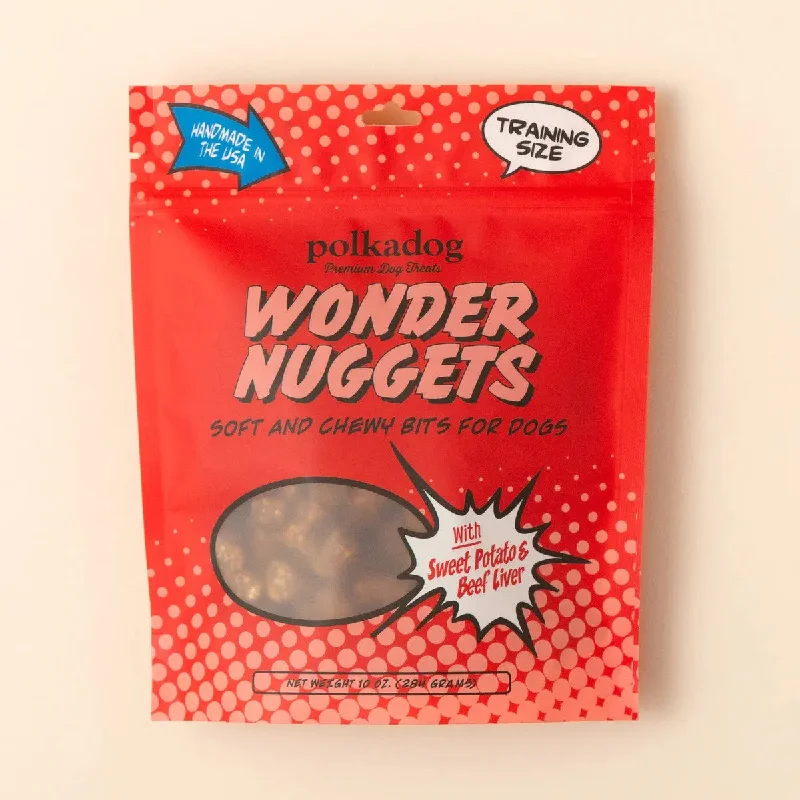 ---Polkadog Wonder Nuggets Training Bits Sweet Potato & Beef Liver Soft & Chewy Dog Treats 10oz