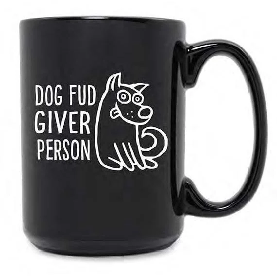 - Pet stroller can be taken on the planeDog Fud Giver Person Black Mug, Set Of 2