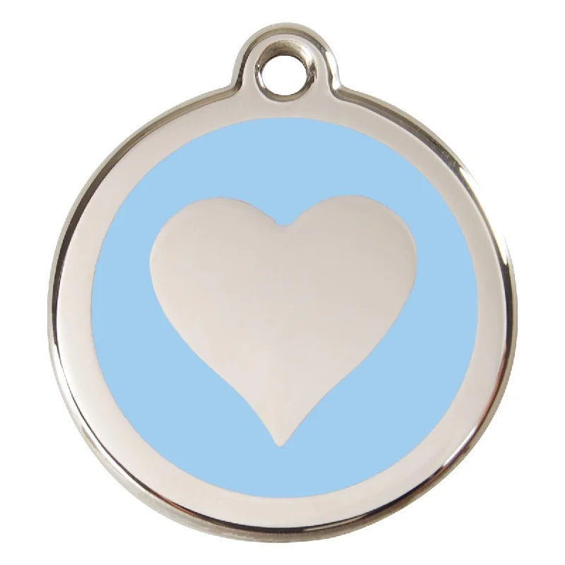 - Remote interactive pet feederStainless Steel And Enamel Heart Light Blue Dog ID Tag - Remote interactive pet feederStainless Steel And Enamel Heart Light Blue Dog ID Tag