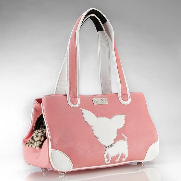 - Postoperative pet anti-licking Elizabethan collarTe Quiero Chihuahua Rescue Me Tote Faux Leather Dog Carrier Pink