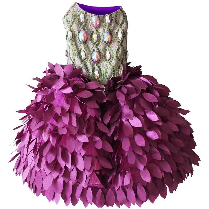 - Hamster silent running wheel to prevent chewingFuchsia Peacock Glamour Dog Dress