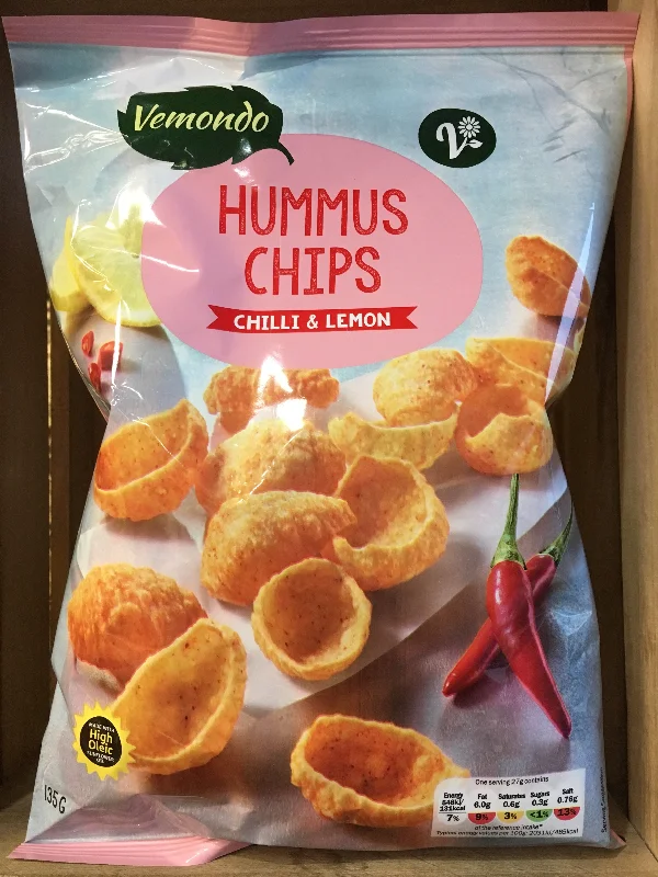 - Cat hair ball removal and hair removal creamVemondo Hummus Chilli & Lemon Chips 135g