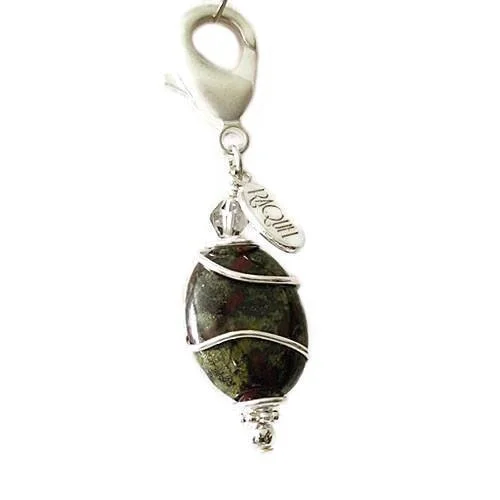 - Natural latex pet mattressAfrican Bloodstone Healing Dog Collar Charm Oval Pawmulet