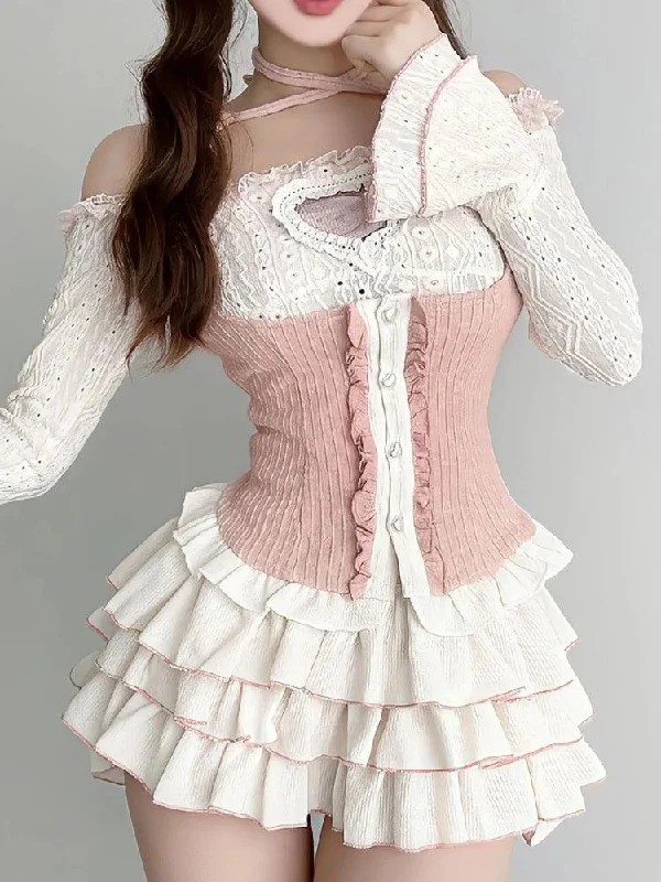 - Pregnant cat delivery room warming boxCoquette Top & Mini Skirt Two Piece Set