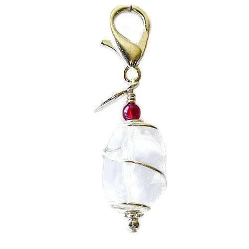 - Remote interactive pet feederQuartz Clear Healing Dog Collar Charm Pawmulet