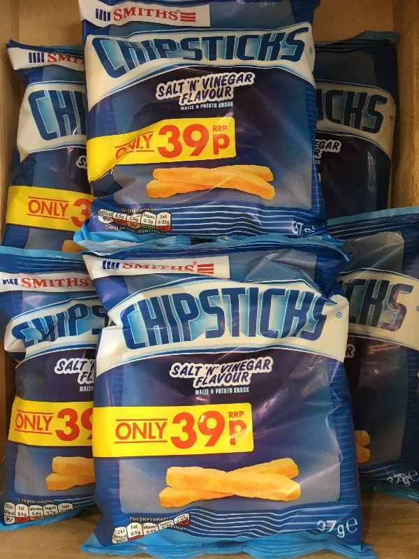  -Splash-proof food bowl AND Anti-choking slow food bowlSmiths ChipSticks Salt 'N' Vinegar Maize & Potato Snack 6 Pack (6x37g)
