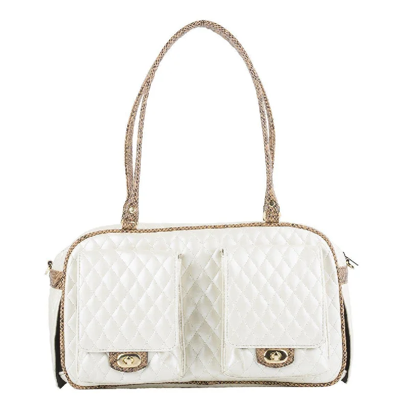  -Explosion-proof leash FOR LARGE dogsPetote Marlee Dog Carrier Ivory Quilted