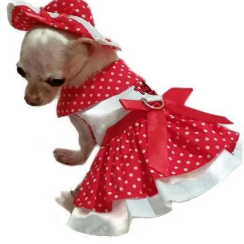 ---Little Lady Dog Harness Dress Set